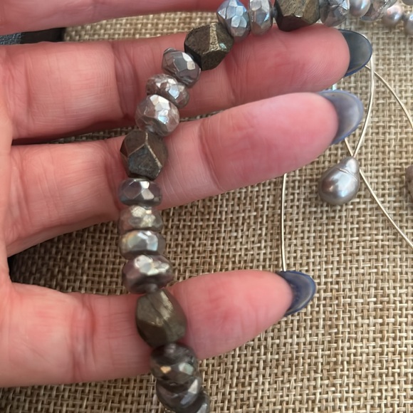 Chan Luu Gray Pearl Set Please Ask questions. - Picture 3 of 7